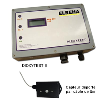 Détecteur de CO2 DM69 H 400 ~ 5000ppm, appareil de mesure intelligent de la  température et